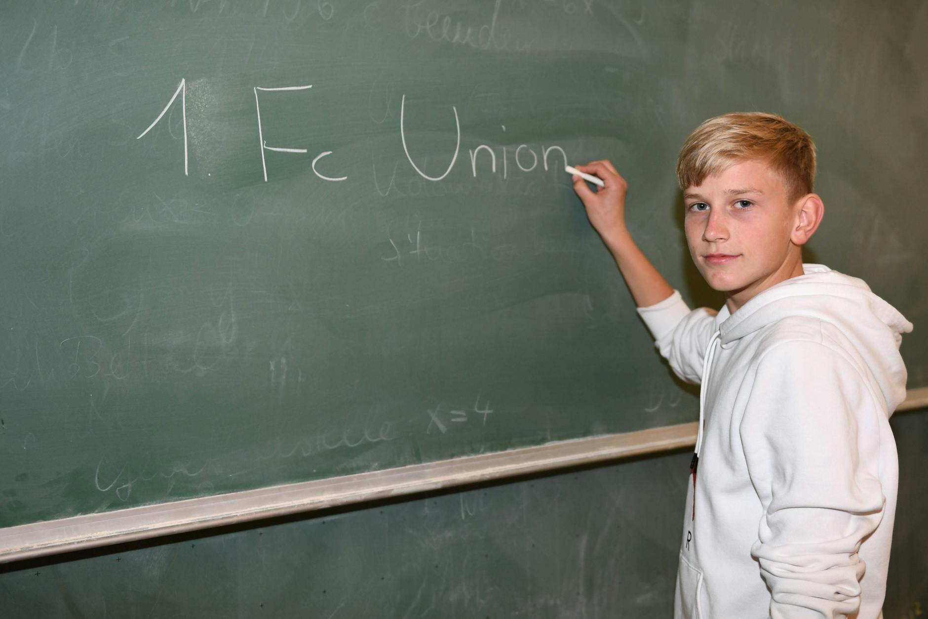Von der Tafel zum Taktgeber: Aljoscha Kemlein wusste schon im Alter von 14 Jahren an der Flatow-Oberschule in Köpenick, dass er Profi beim 1. FC Union werden wollte.