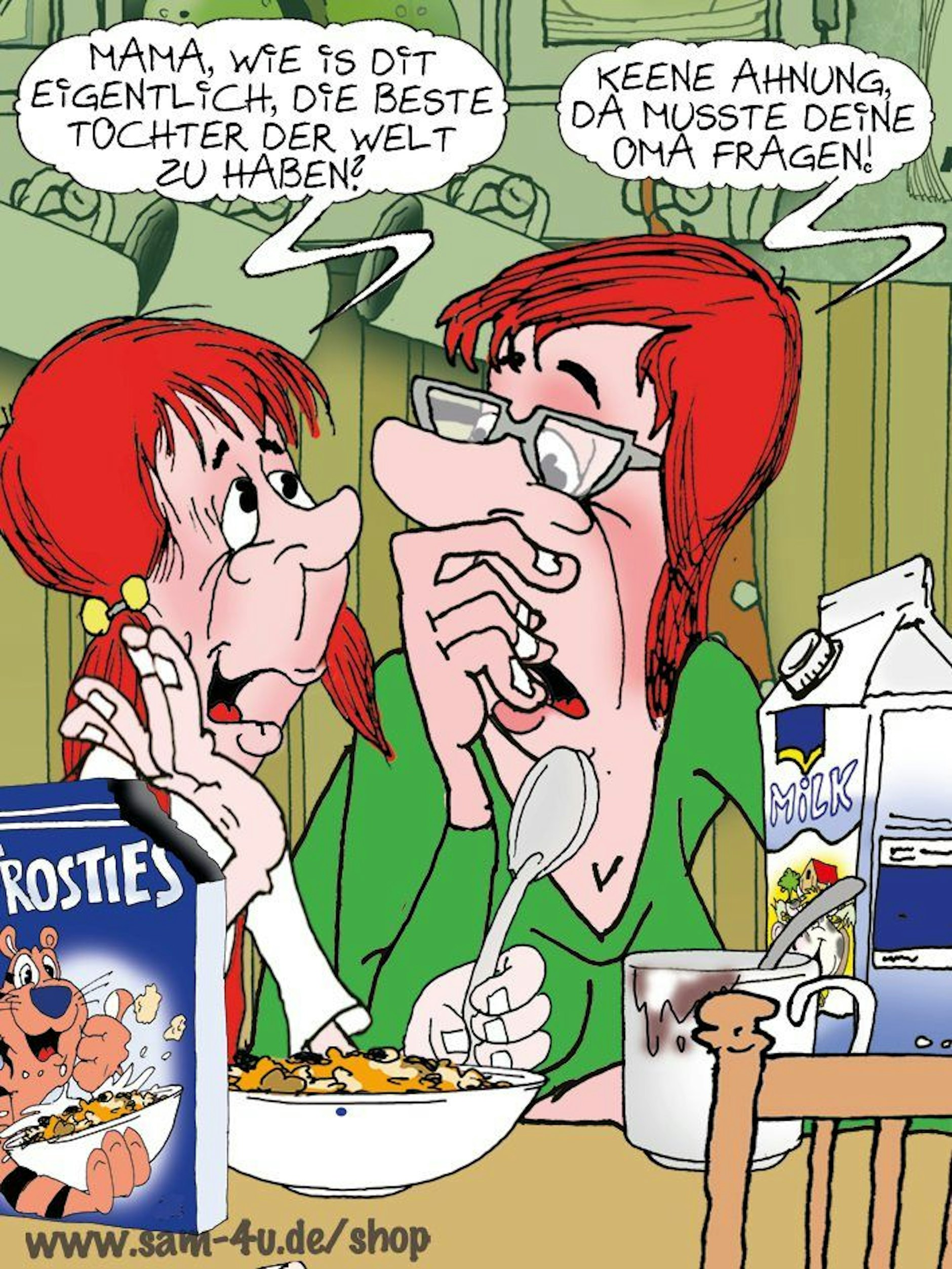 Auch heute gibt's den inzwischen traditionellen Cartoon des Tages von Zeichner Sam Paff aus Berlin.