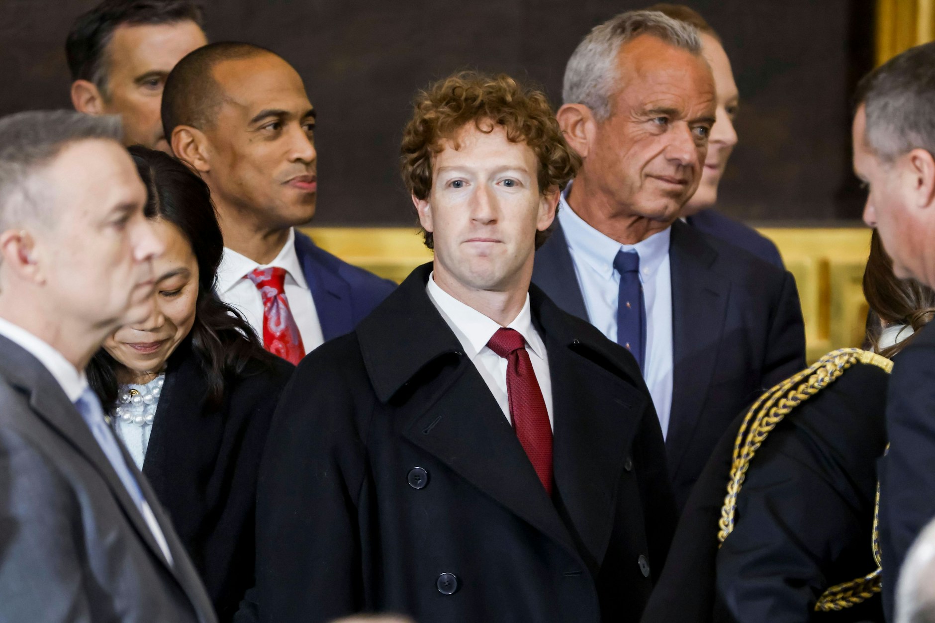 Meta-Chef Mark Zuckerberg bei der Amtseinführung von Donald Trump. 