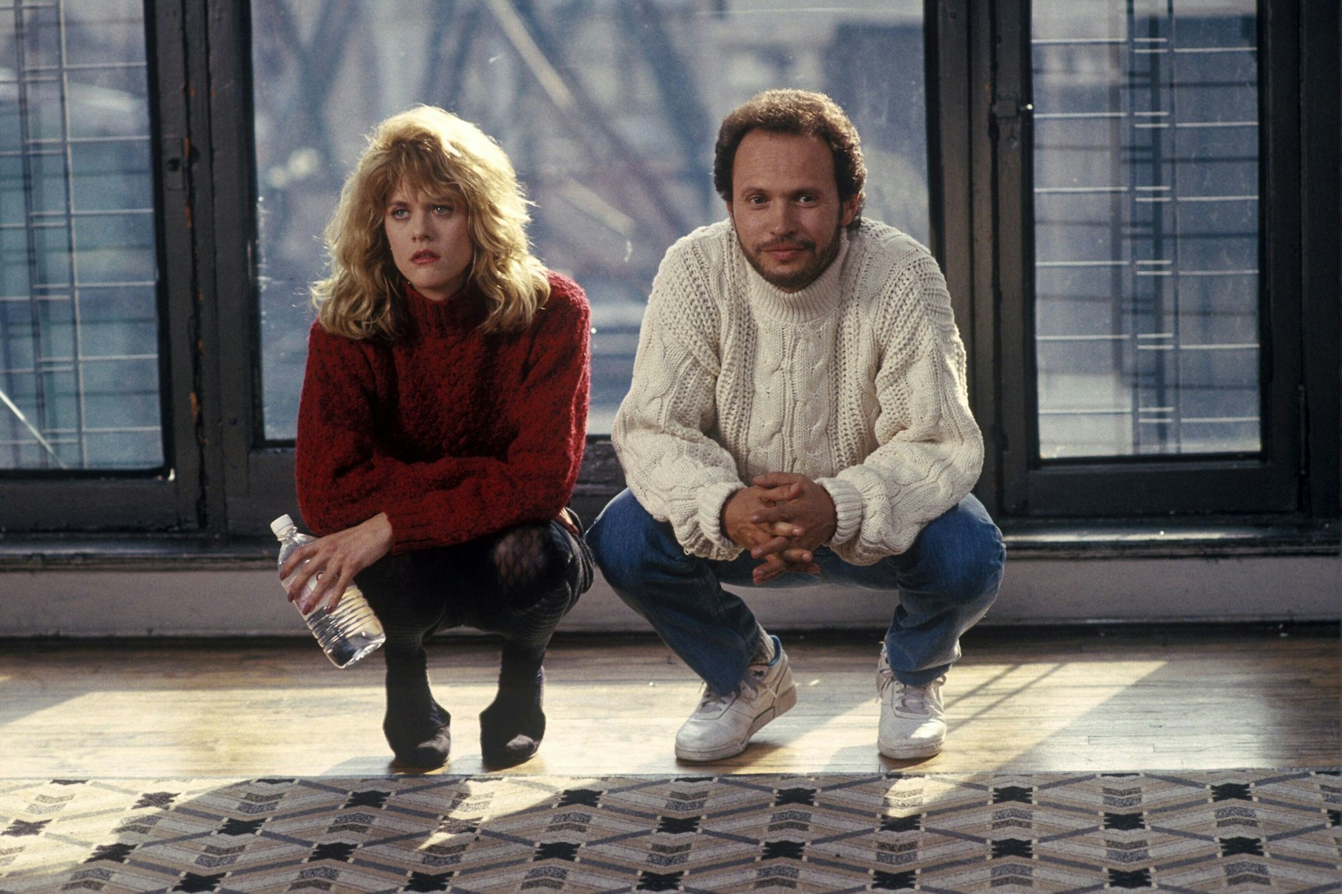 Meg Ryan als Sally und Billy Crystal als Harry in einer Szene des Film „Harry und Sally“ aus dem Jahr 1989.