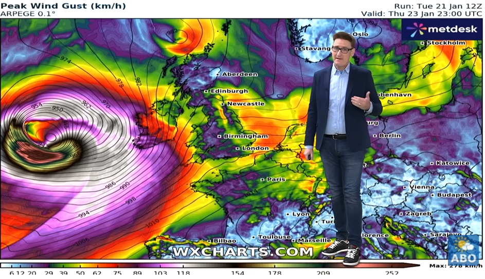 Image - Irres Wetter mit Bombogenese: 280 km/h-Böen – wen trifft es wann und wo?
