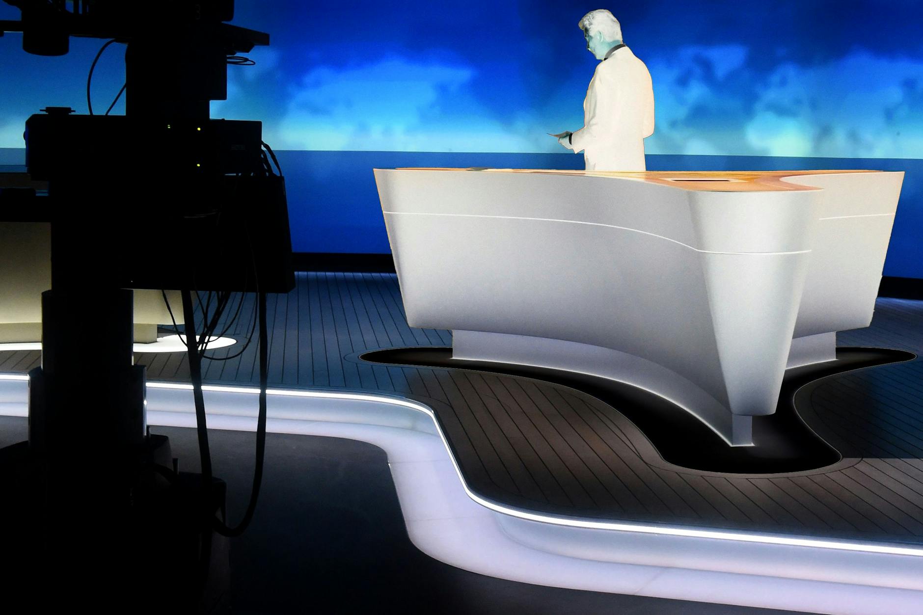 Das „Tagesschau“-Studio beim NDR in Hamburg