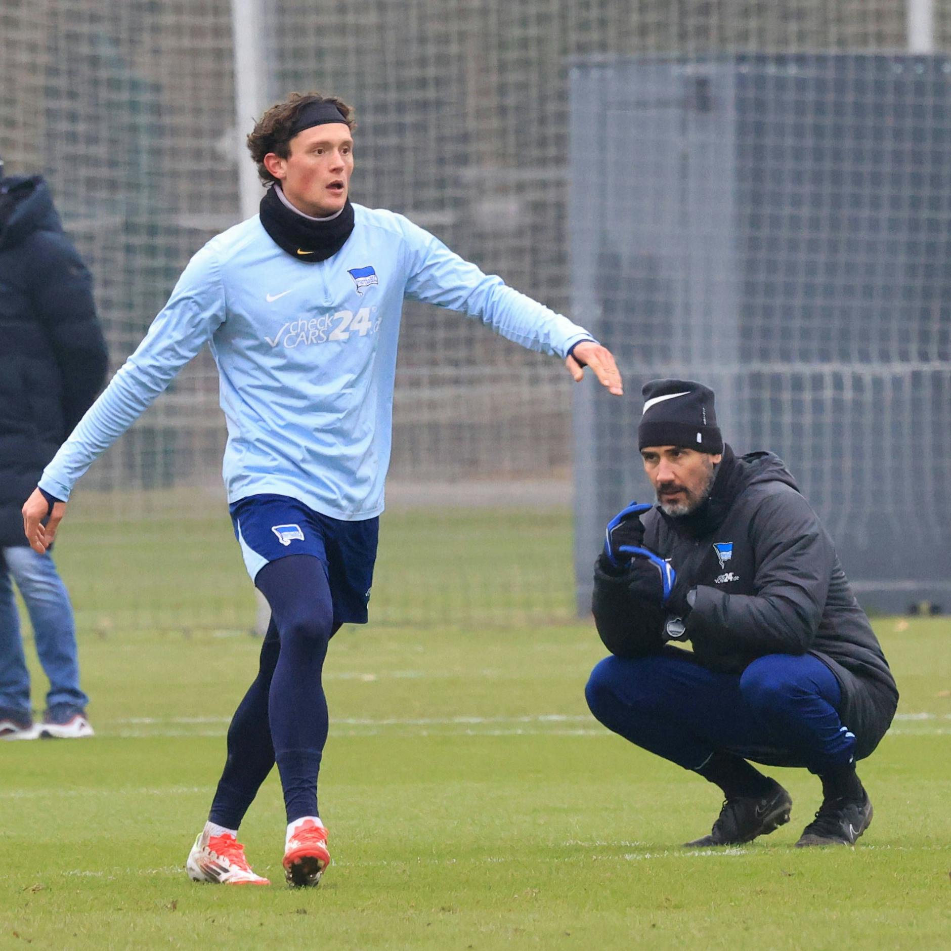 Fabian Reese konnte diese Woche das Hertha-Training voll mitmachen.