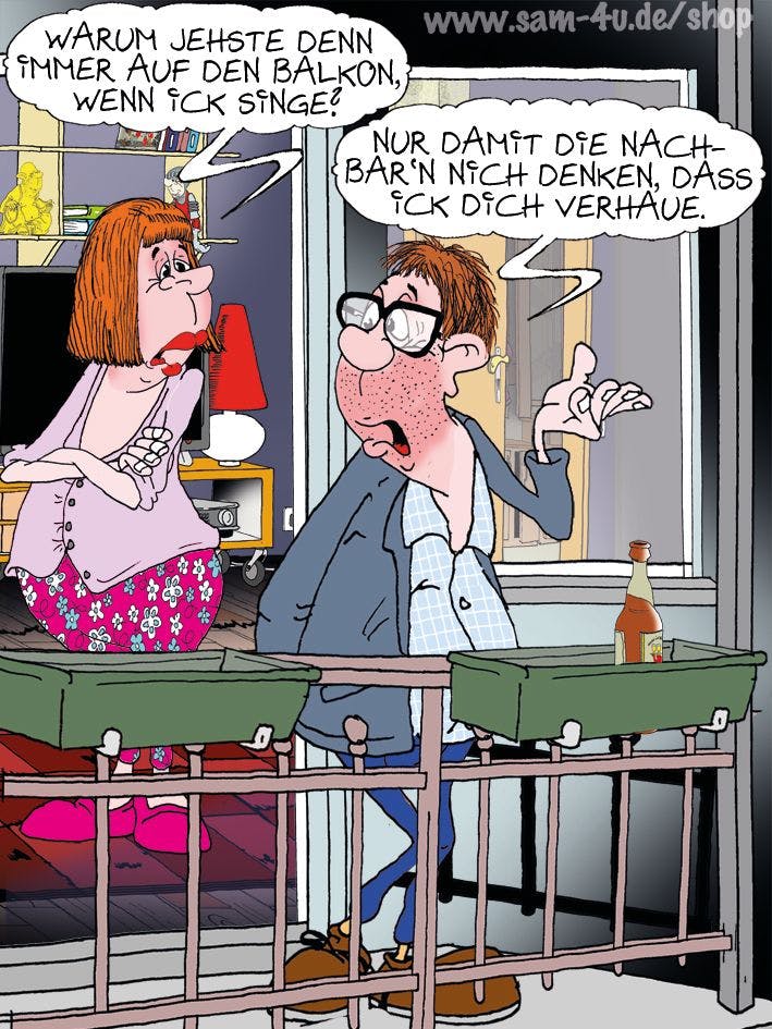 Auch heute gibt es an dieser Stelle unseren Cartoon des Tages - selbstverständlich von Zeichner Sam Paff aus Berlin.
