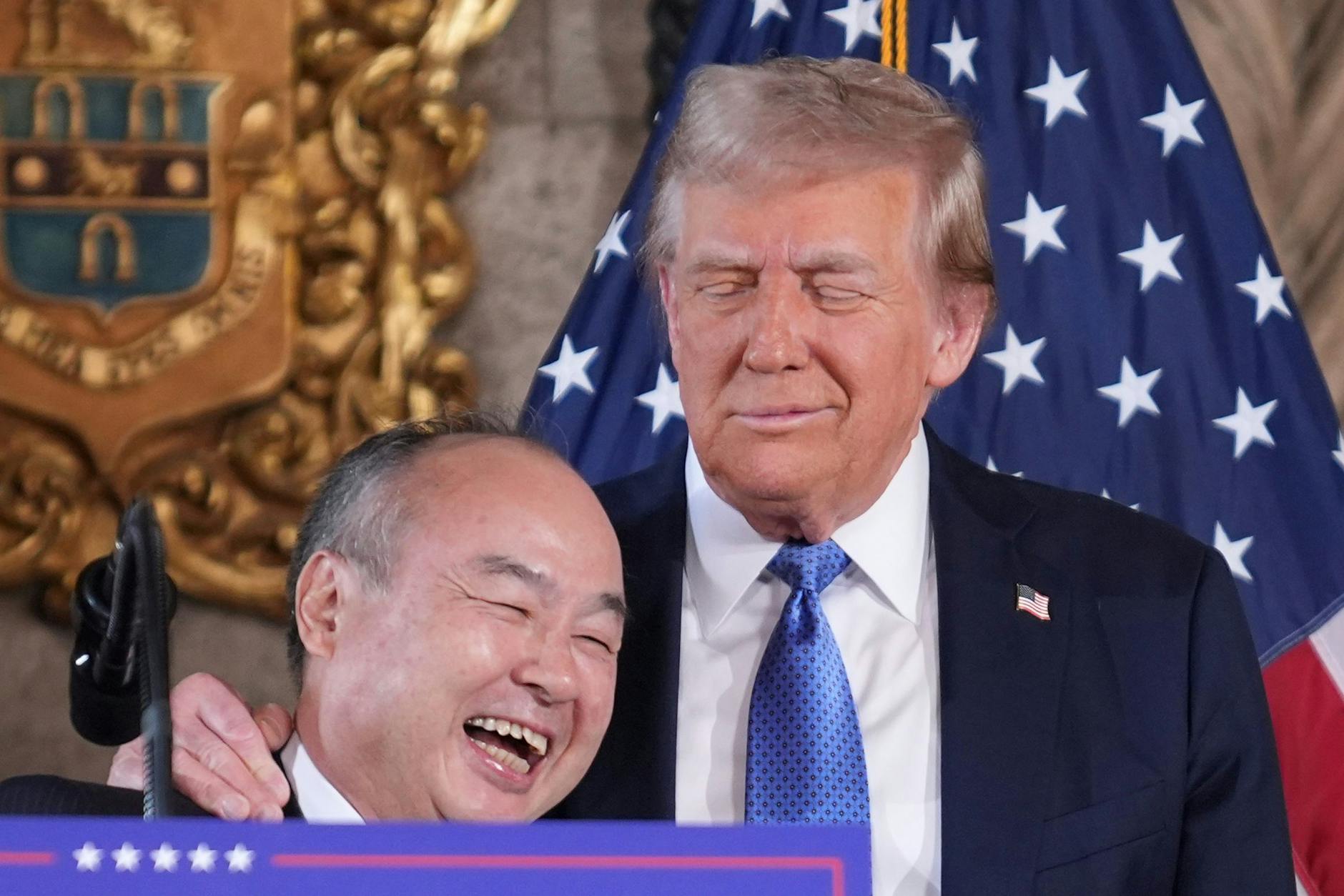 Milliarden für KI-Projekte: US-Präsident Donald Trump und Softbank-CEO Masayoshi Son