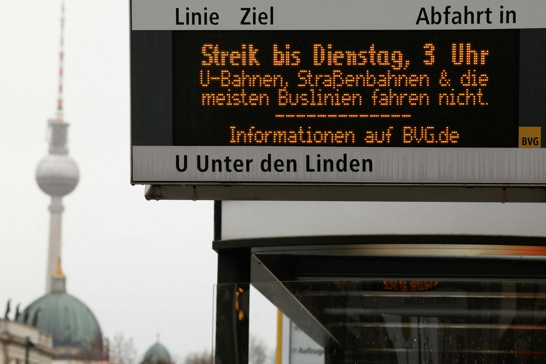 In Berlin wird am Montag mal wieder gestreikt.