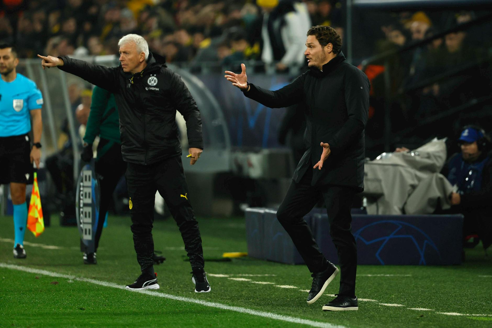 Armin Reutershahn stand bis Ende 2023 noch gemeinsam mit Cheftrainer Edin Terzic an der Seitenlinie, auch in der Champions League.