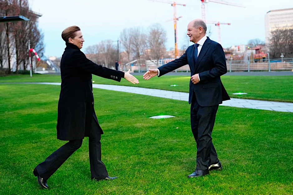 Die dänische Ministerpräsidentin Mette Frederiksen ist am Dienstag in Berlin mit Bundeskanzler Olaf Scholz zusammengetroffen.