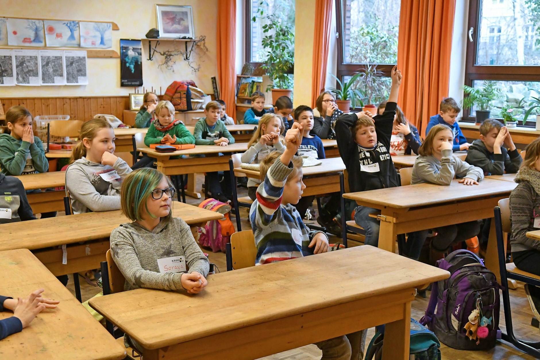 Unterricht in einer Waldorfschule: Über 41.000 Kinder besuchen in Berlin allgemeinbildende, freie Schulen.