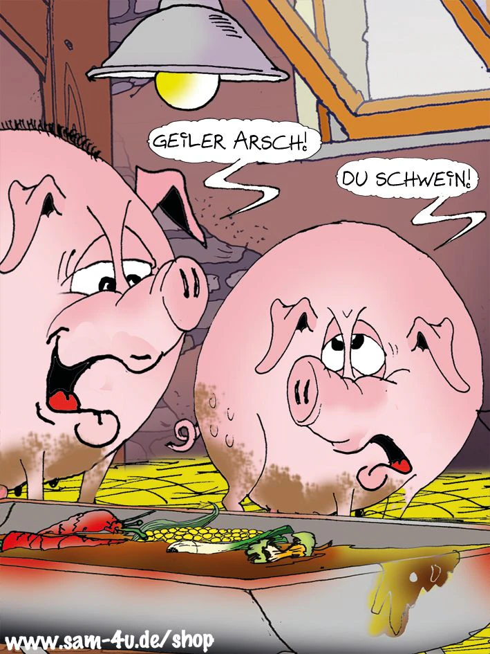 Auch in den Cartoons von Zeichner Sam Paff geht es manchmal frivol zu. Solche Witze für Erwachsene sind immer herrlich - aber erst ab einem bestimmten Alter!