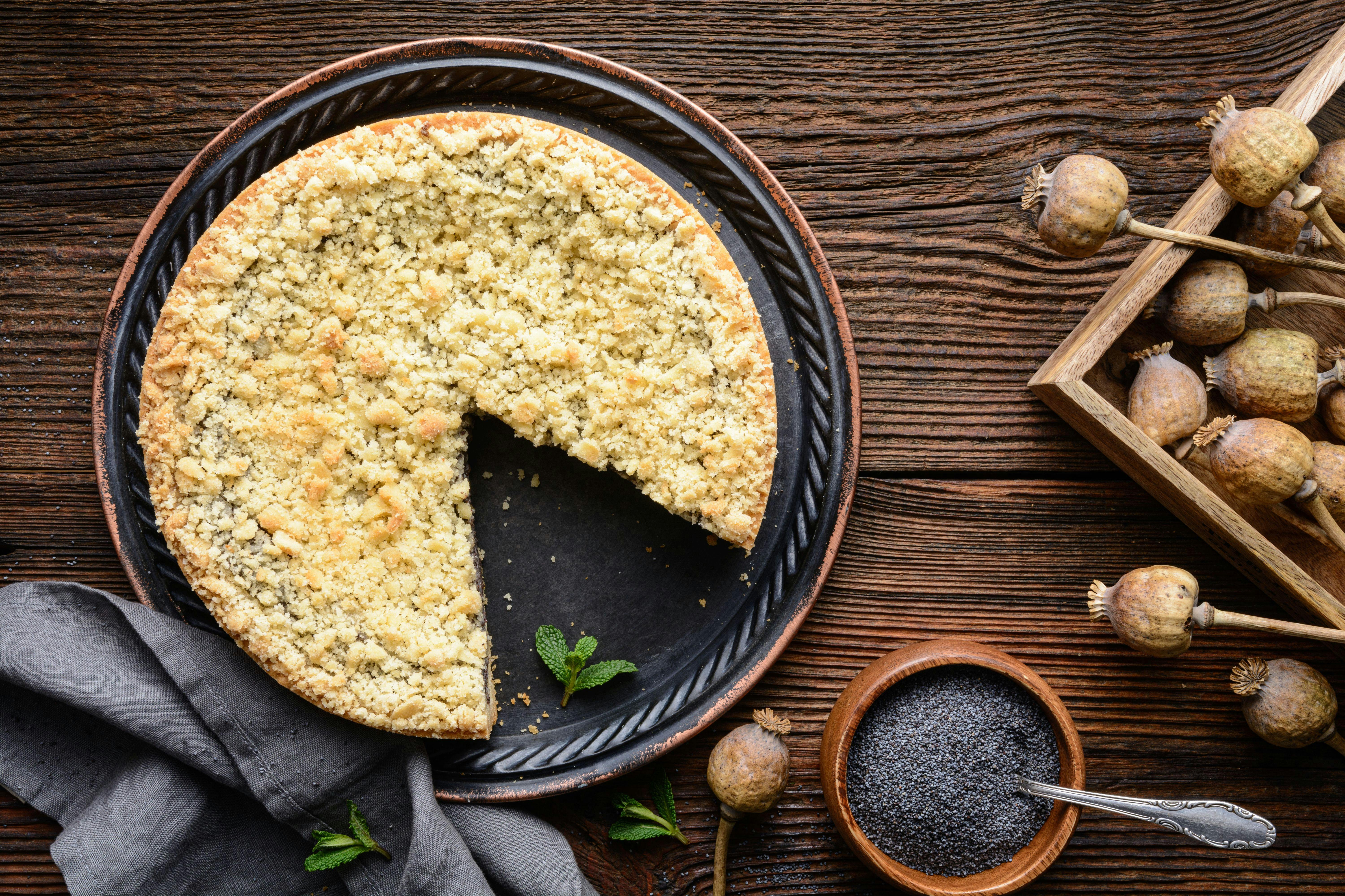 Rezept für Thüringer Mohnkuchen: Omas bester Streuselkuchen mit Mohn!