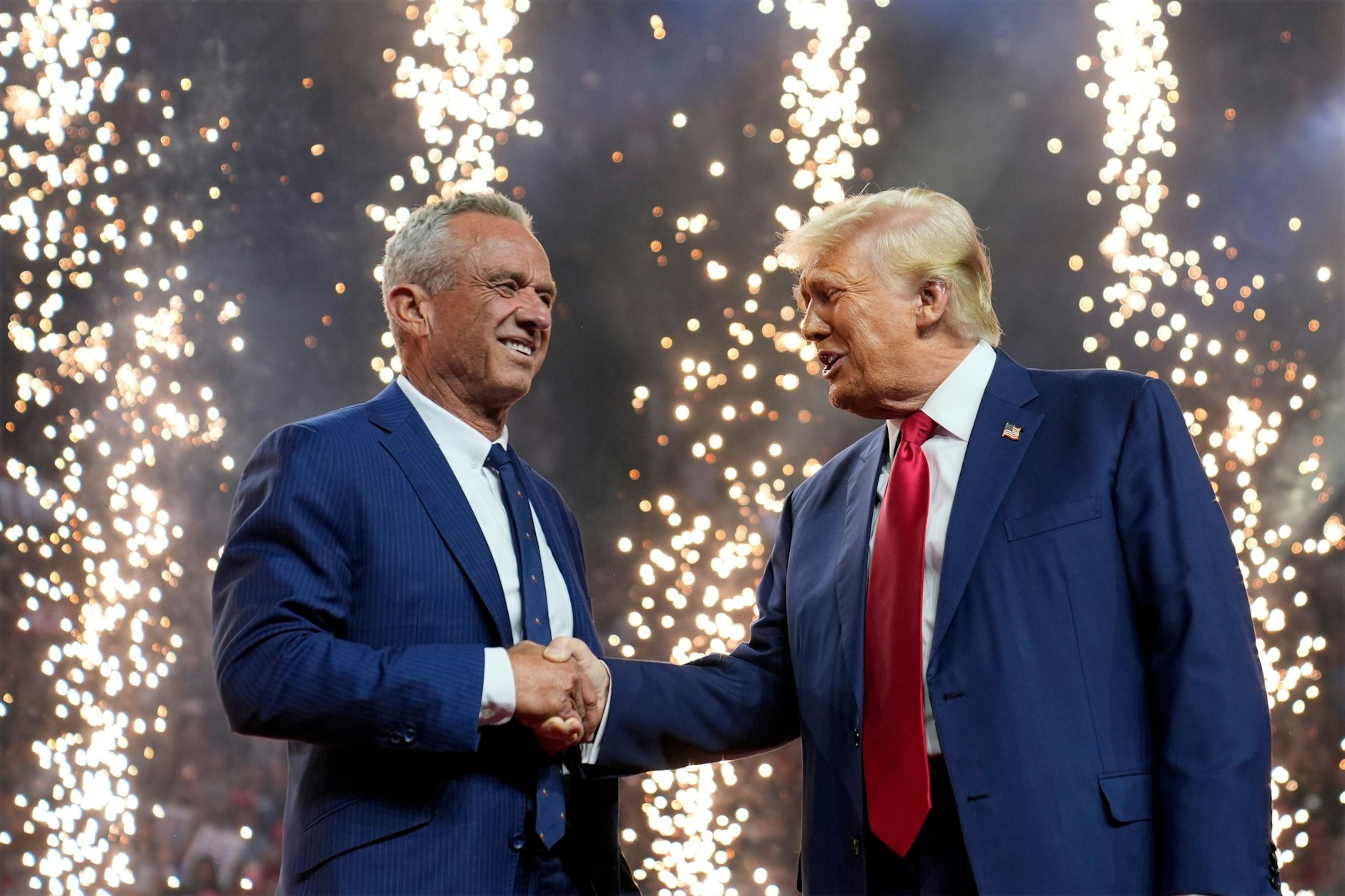 Vom Demokraten zum Republikaner? US-Präsident Donald Trump und Robert F. Kennedy Jr. sind sich mit der Zeit nahegekommen.