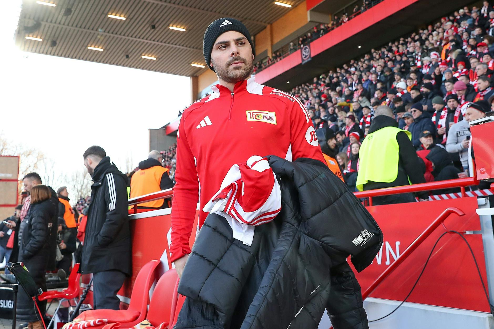 Kevin Volland sitzt beim 1. FC Union Berlin meist auf der Bank. In der laufenden Saison kam er dreimal als Joker zum Einsatz.