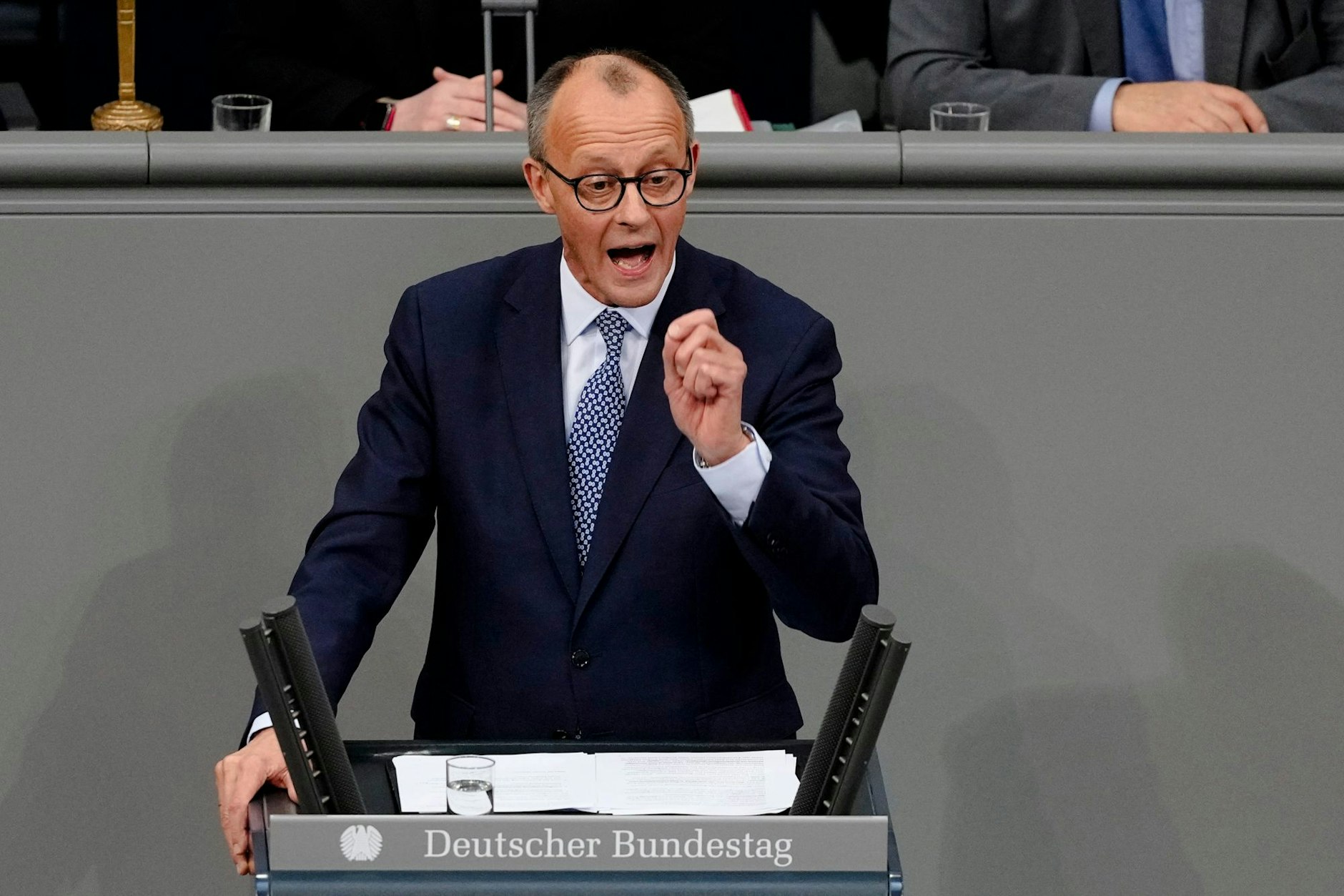 Friedrich Merz am Mittwoch im Bundestag