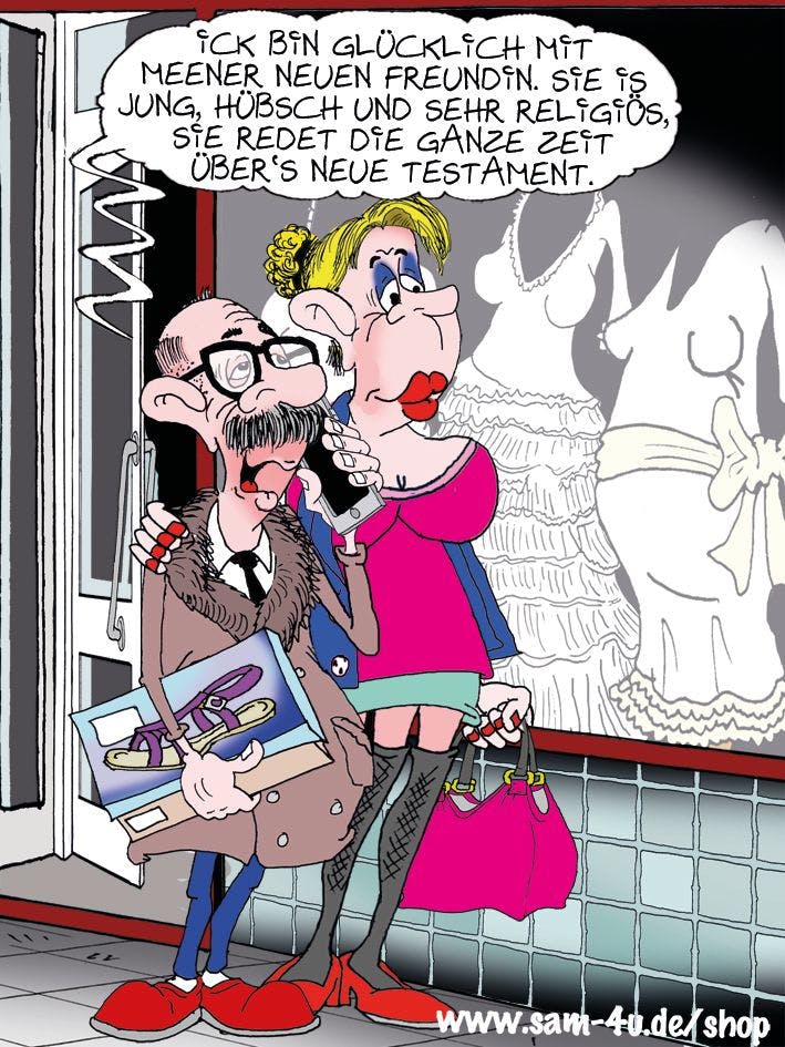 Auch heute gibt es den inzwischen traditionellen Cartoon des Tages von Zeichner Sam Paff aus Berlin.