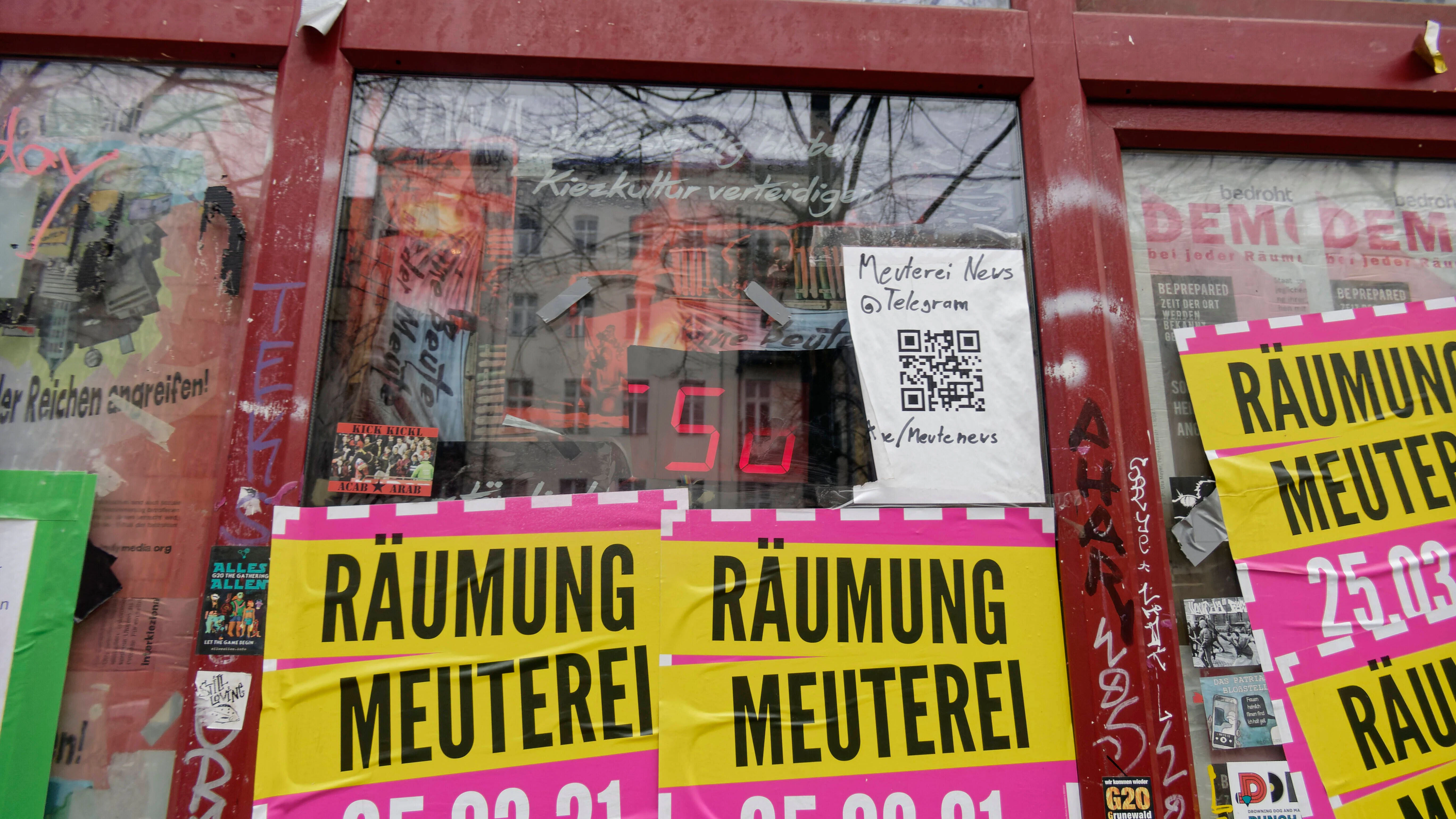 Nicht jede Räumung in Berlin wird klaglos hingenommen.