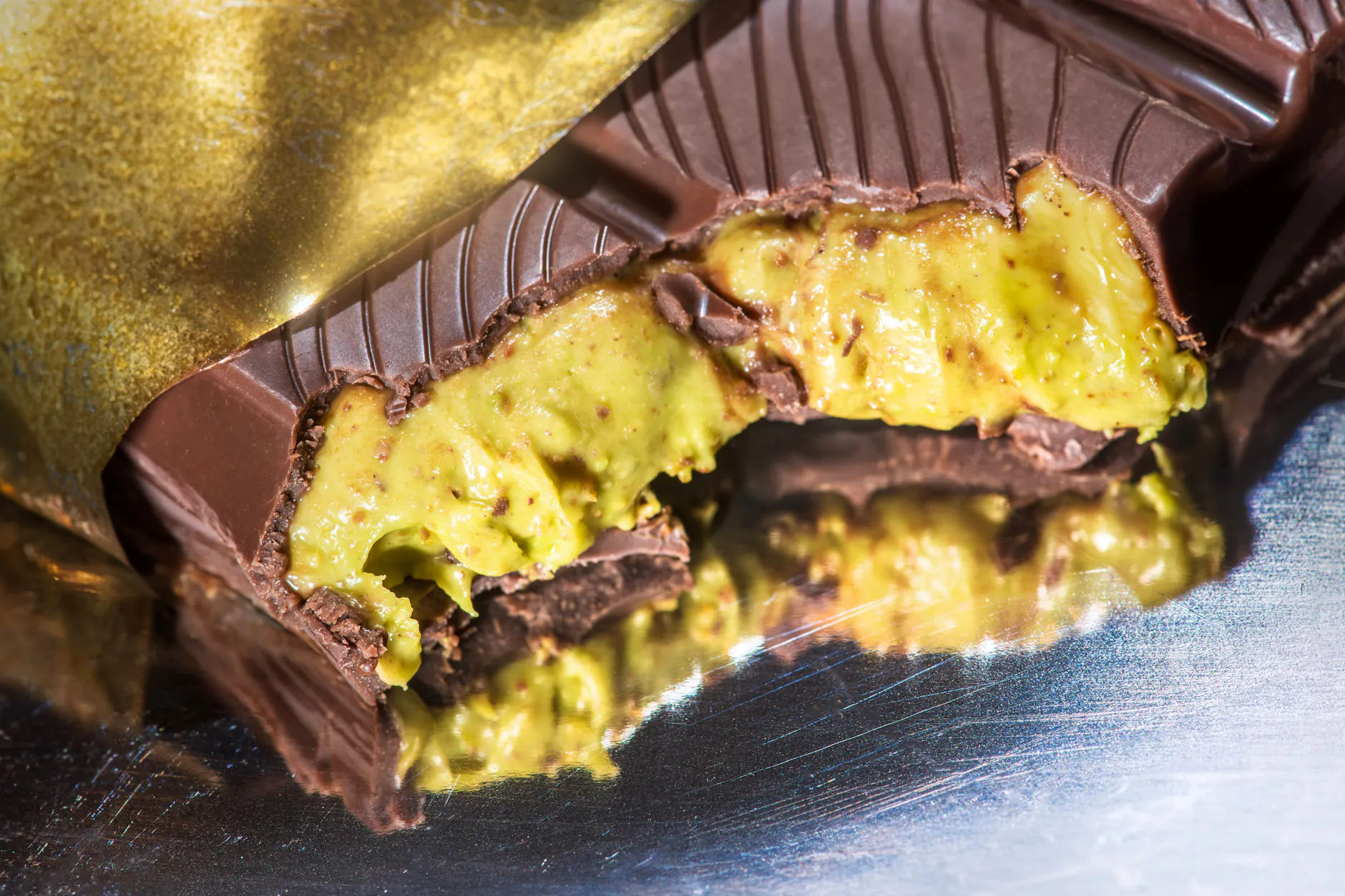 Dubai-Schokolade mit Kunafa- und Pistaziencreme ist zur Zeit extrem beliebt.