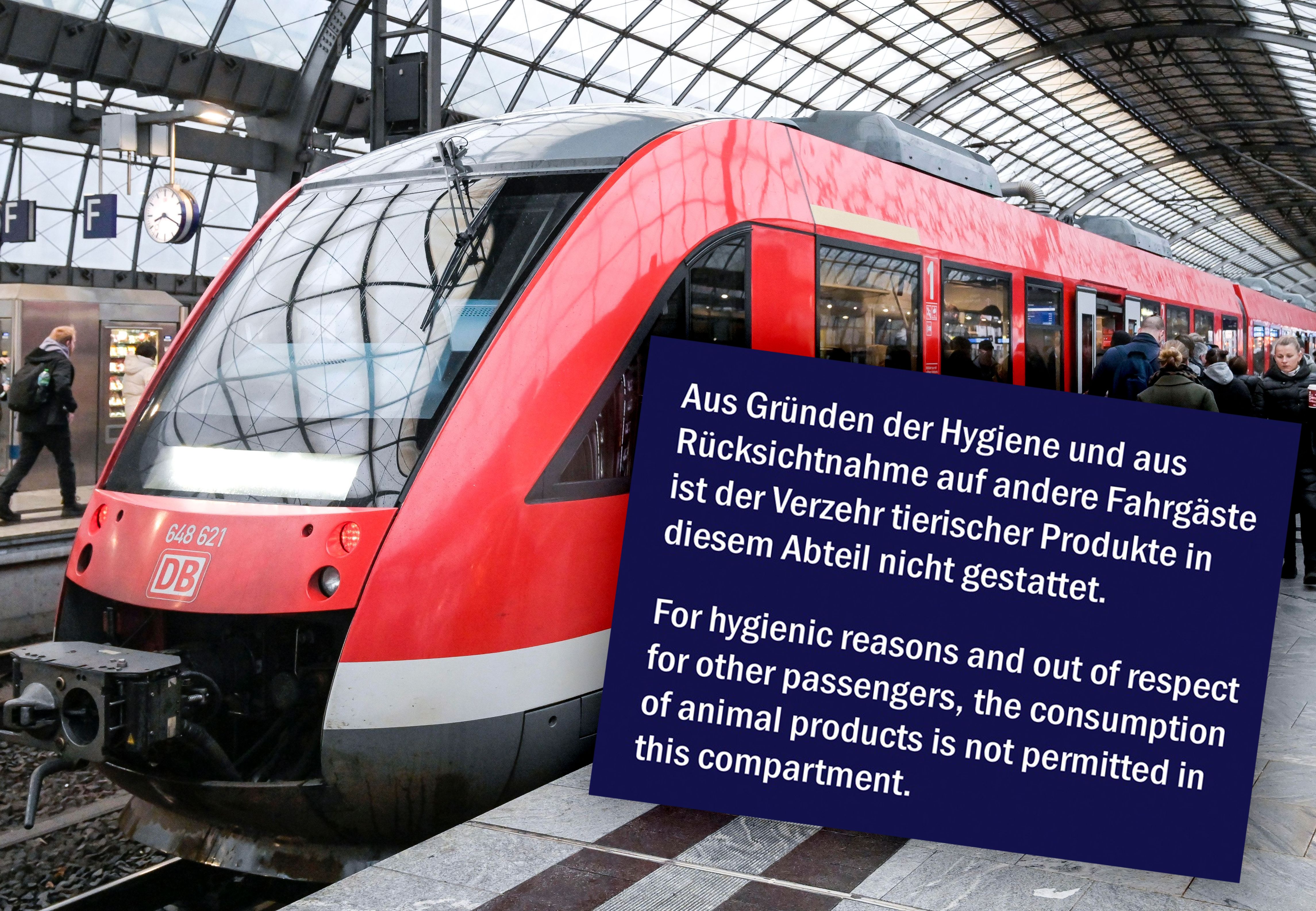 Schutz von Veganern: Wurst in der Bahn verboten? DAS steckt dahinter!