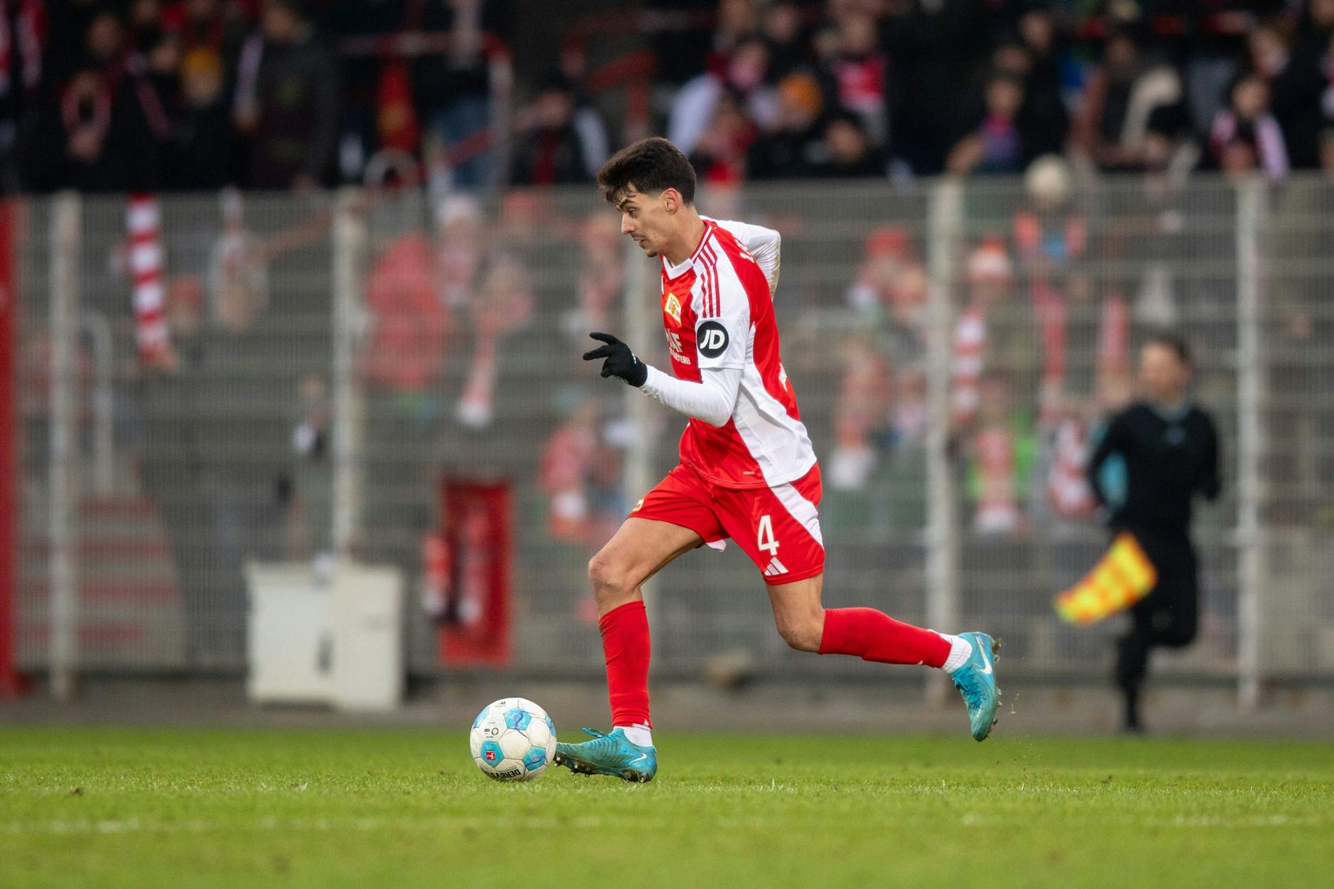 Verteidiger Diogo Leite spielt seine dritte Saison beim 1. FC Union. Gegen RB Leipzig feiert der Portugiese Jubiläum mit dem 100. Spiel für die Eisernen.