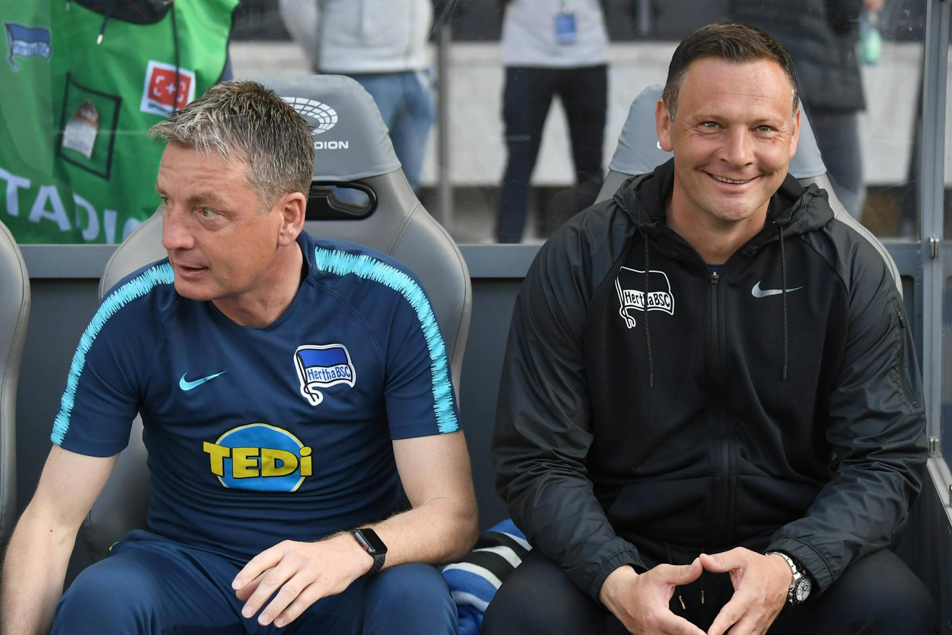 Herthas Trainerduo Pal Dardai und Rainer Widmayer machten in den vergangenen zehn Jahren noch den besten Job bei den BLau-Weißen.