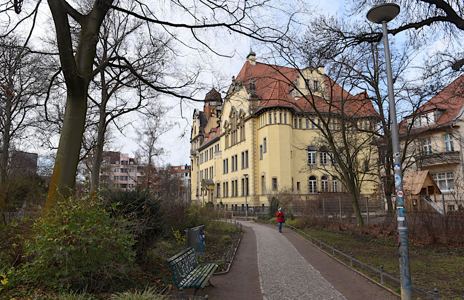 Die Friedrich-Bergius-Schule in Friedenau: Hier kam es zu mehreren Zwischenfällen.