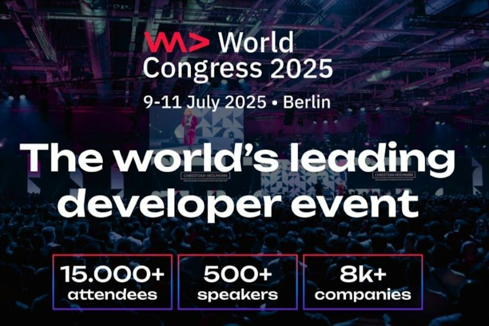 Vernetzen Sie sich mit den führenden Köpfen der Tech-Welt beim WeAreDevelopers World Congress 2025!