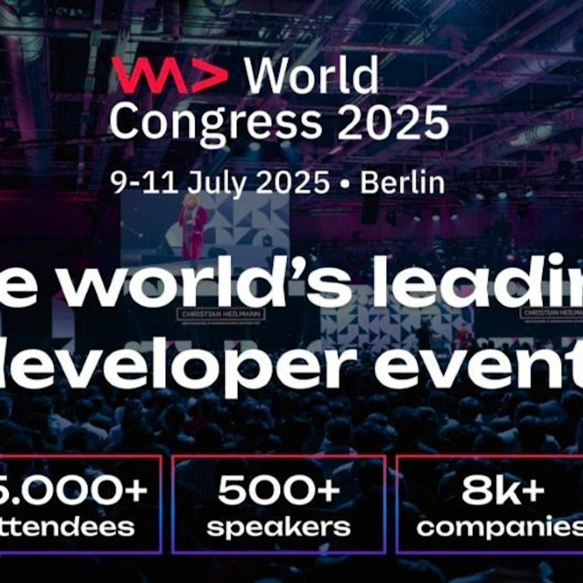 WeAreDevelopers Congress Berlin Juli 2025 | Tickets