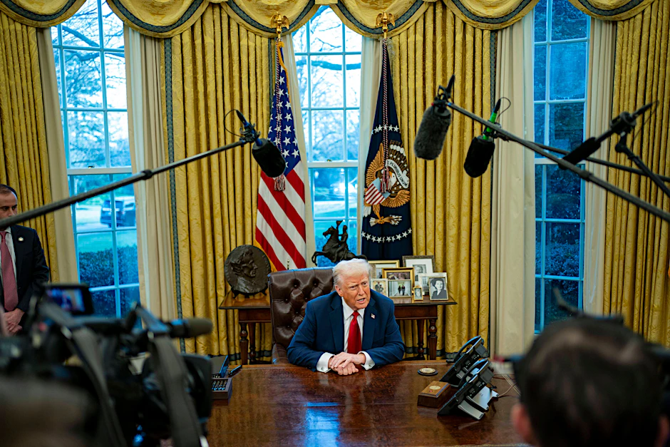 „Die Europäische Union hat uns so schrecklich behandelt!“: US-Präsident Donald Trump hat zusatzzölle von bis zu 20 Prozent auf europäische Produkte ins Gespräch gebracht.