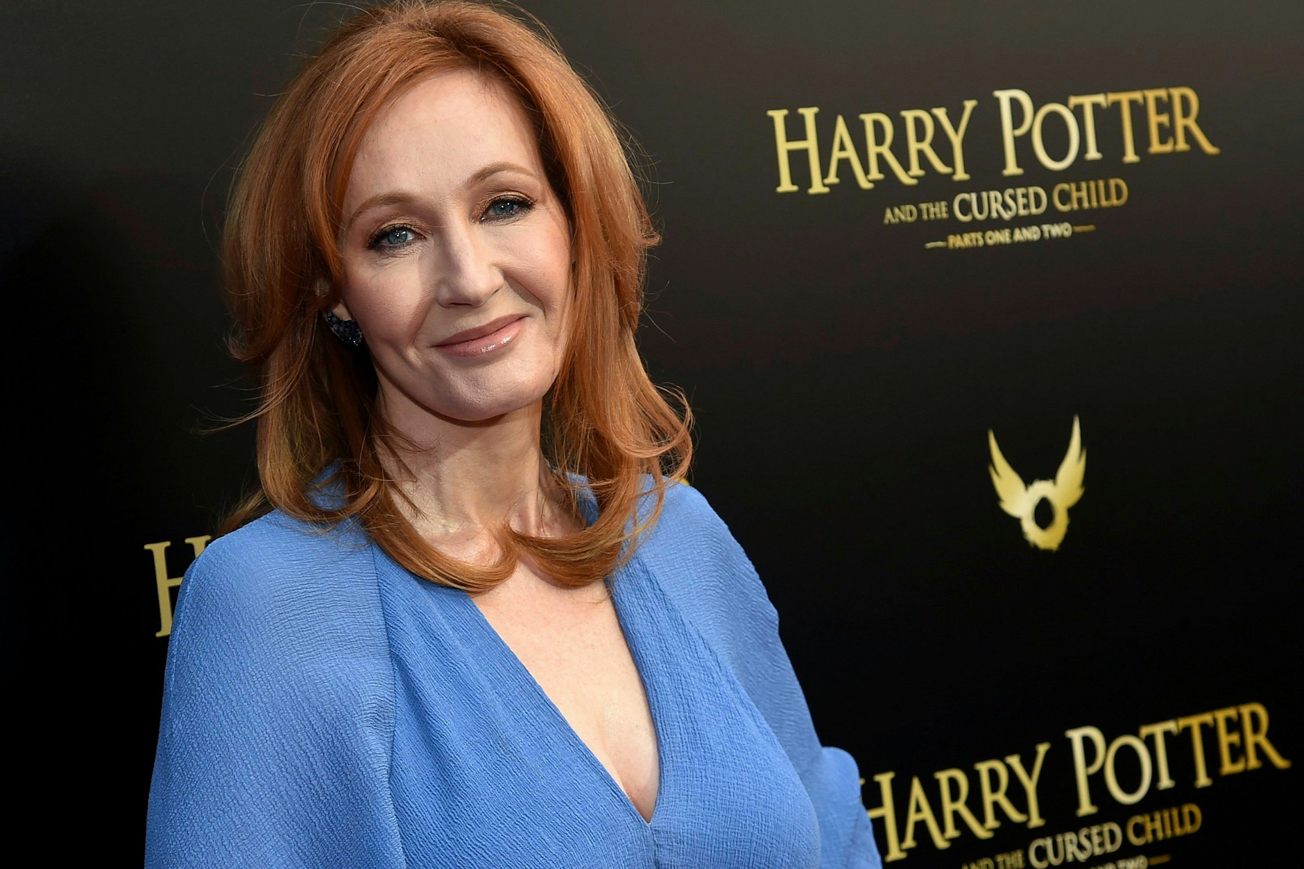 Die Autorin J.K. Rowling kommt zur Premiere des Theaterstücks „Harry Potter and the Cursed Child“