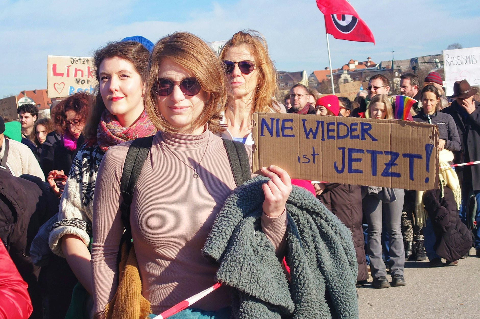 Die Demo gegen rechts am Wochenende in München.