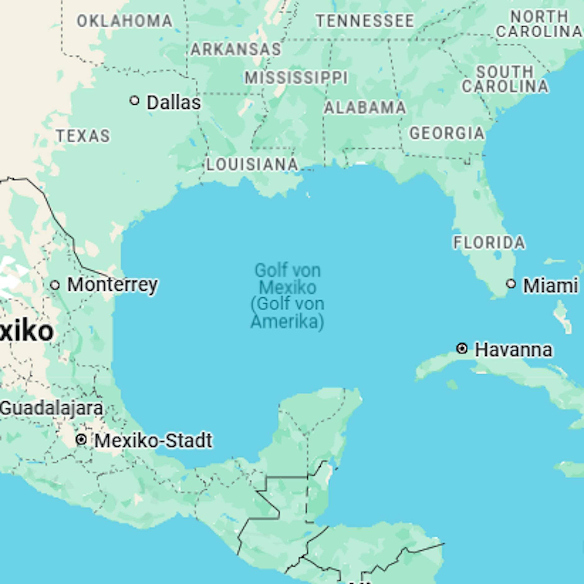 Google benennt Golf von Mexiko auf Maps in „Golf von Amerika“ um – für US-Nutzer