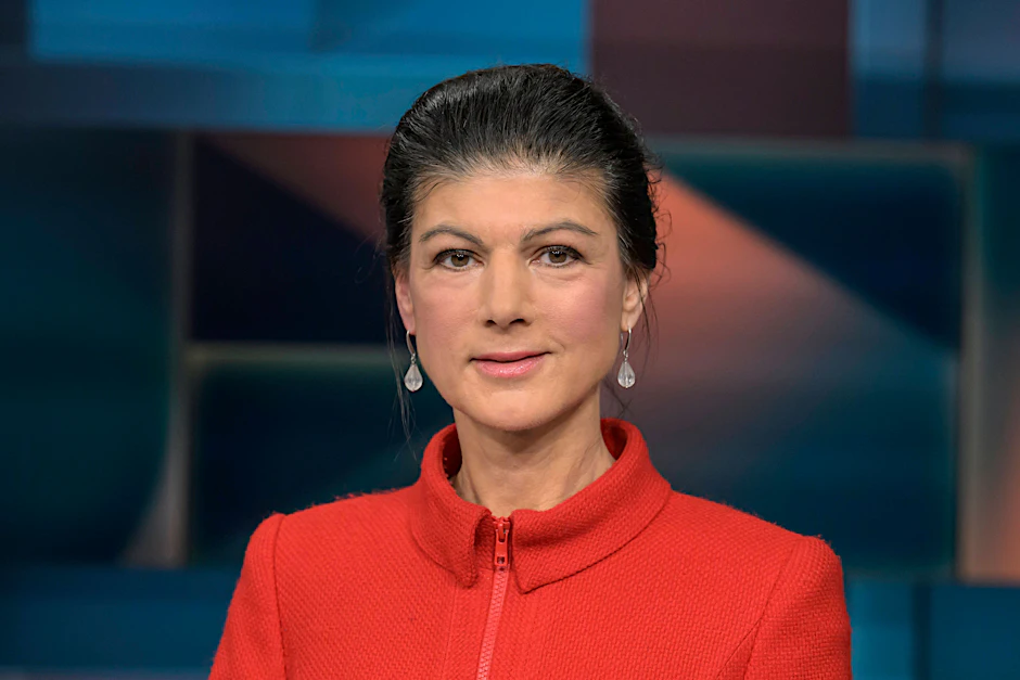 BSW-Parteivorsitzende, Sahra Wagenknecht in der Talkshow „Hart aber fair“.