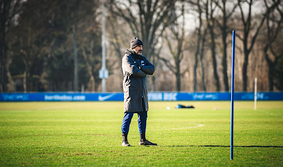 Am Dienstag leitete Cristian Fiél das Training von Hertha BSC. Ist es möglicherweise seine letzte Woche in Berlin?