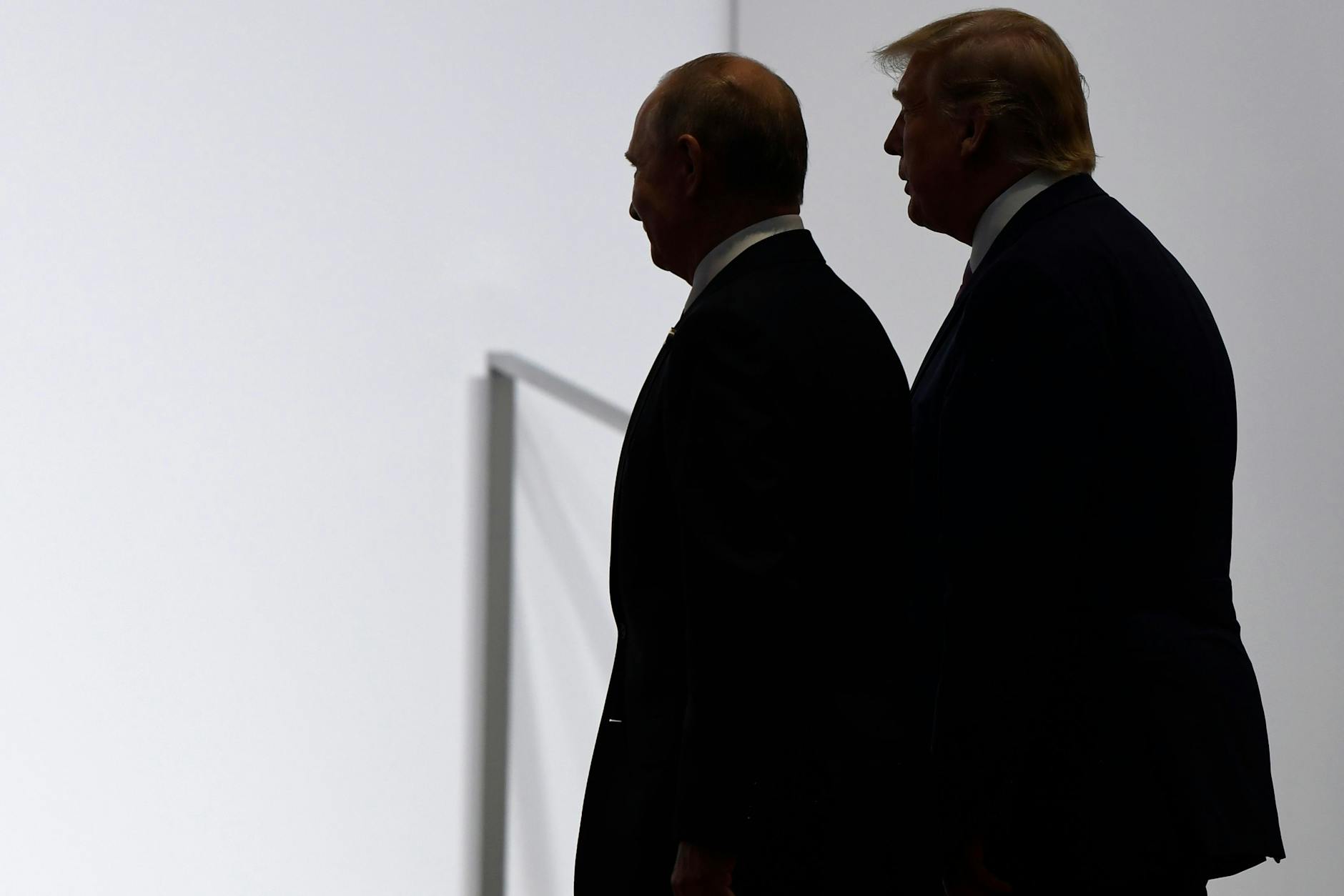 Donald Trump und Wladimir Putin in Osaka, Juni 2019
