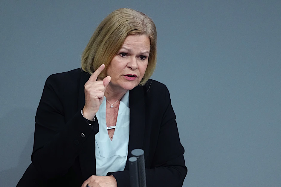 Innenministerin Nancy Faeser (SPD) sieht Gemeinsamkeiten mit der Union in Sachen Migration.