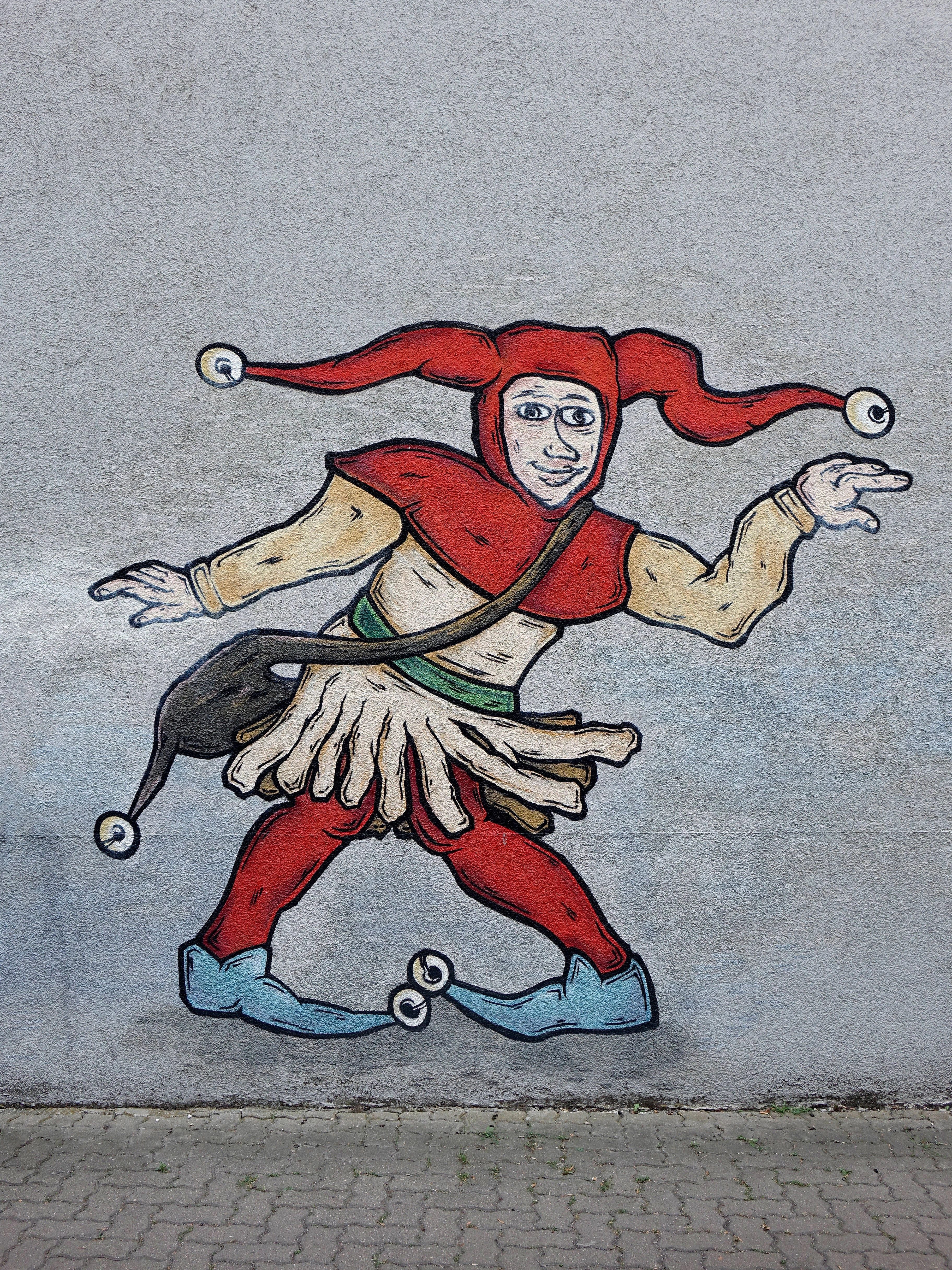 Ein Hofnarren-Graffito. Das hat mit Chialo nun wirklich nichts gemein.