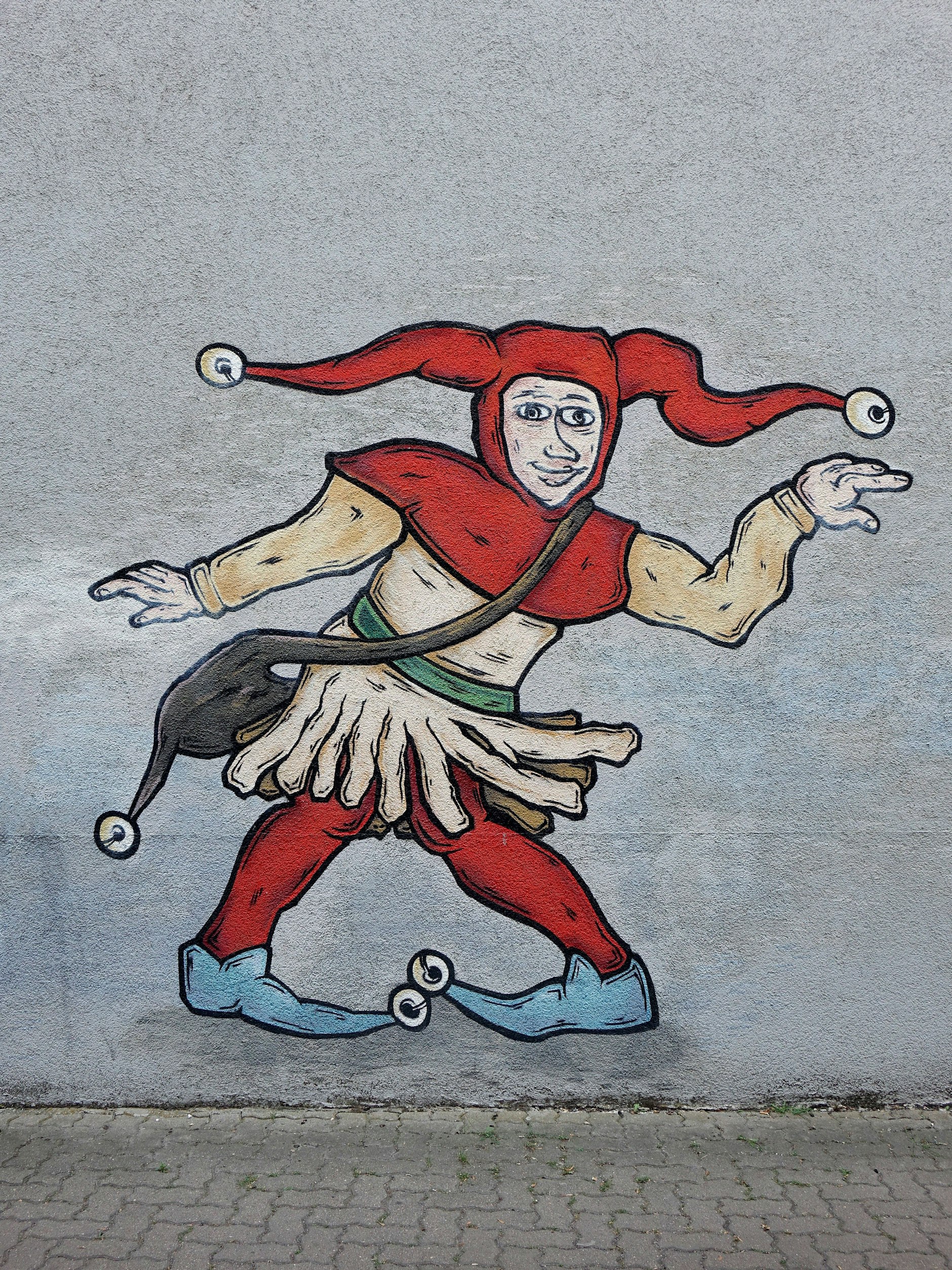 Ein Hofnarren-Graffito. Das hat mit Chialo nun wirklich nichts gemein.