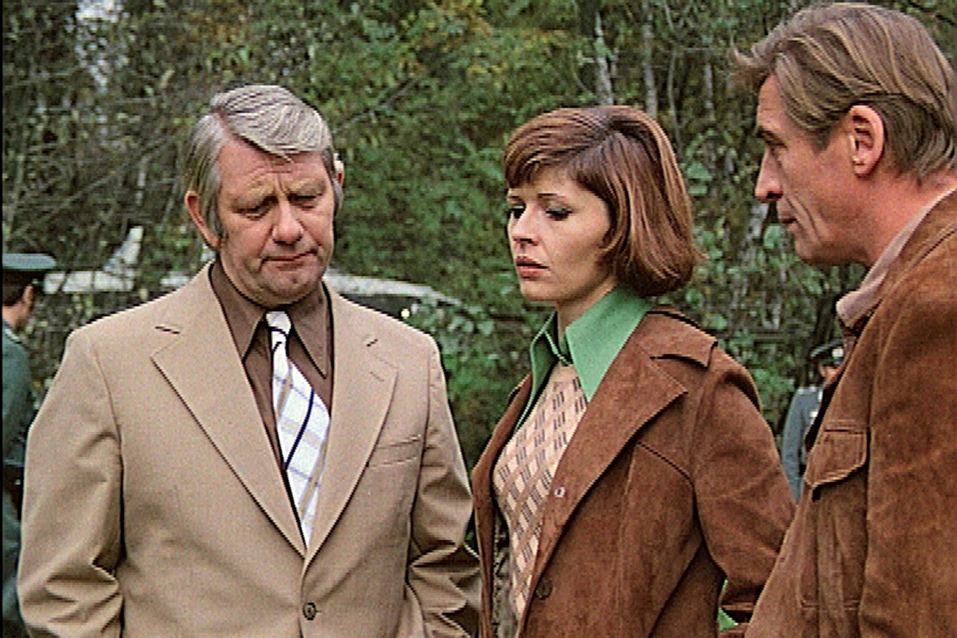 Peter Borgelt, Sigrid Göhler und Jürgen Frohriep (v.li.) sind die Ermittler der verbotenen „Polizeiruf“-Folge „Im Alter von ...“