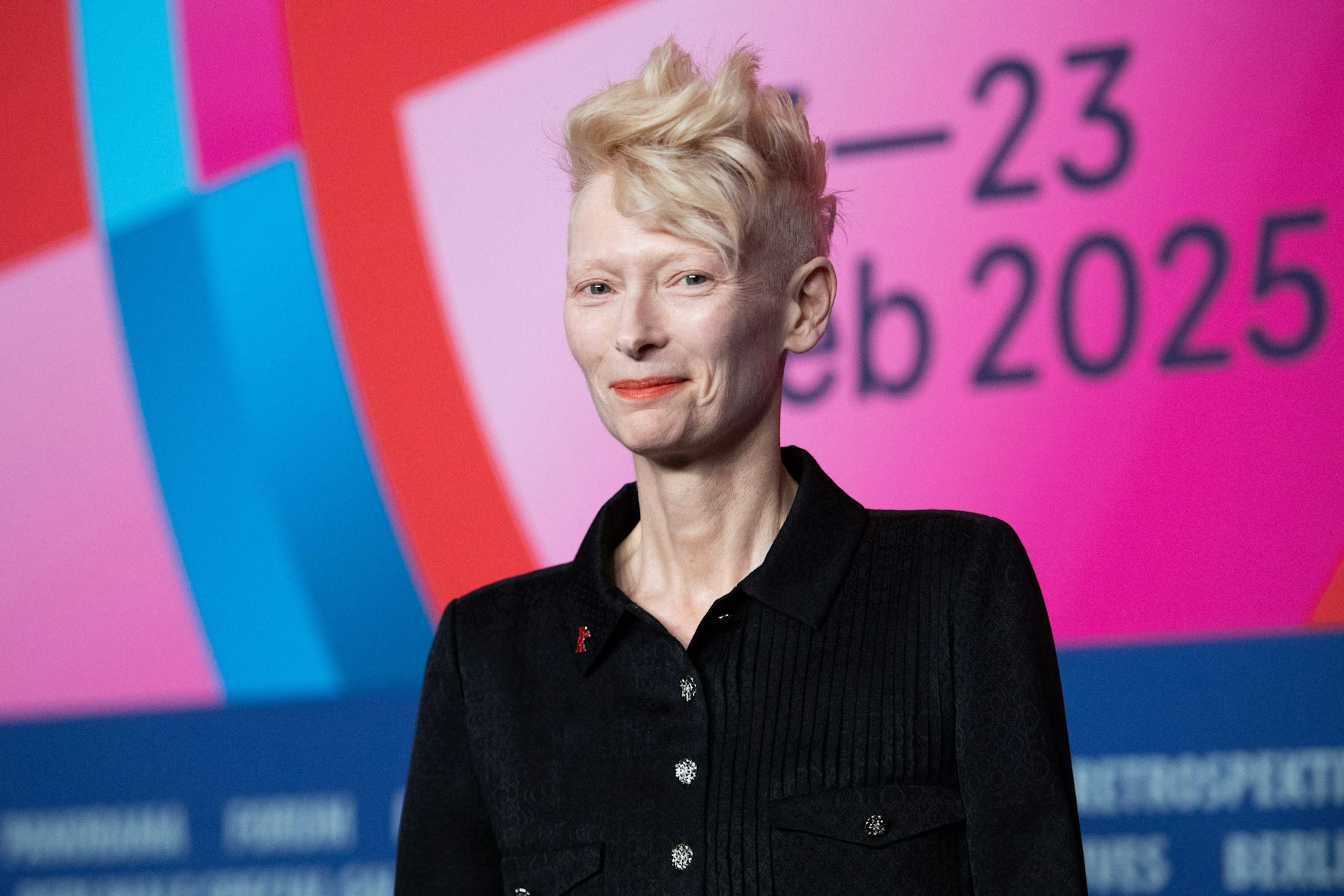 Tilda Swinton bei der Berlinale-Pressekonferenz.