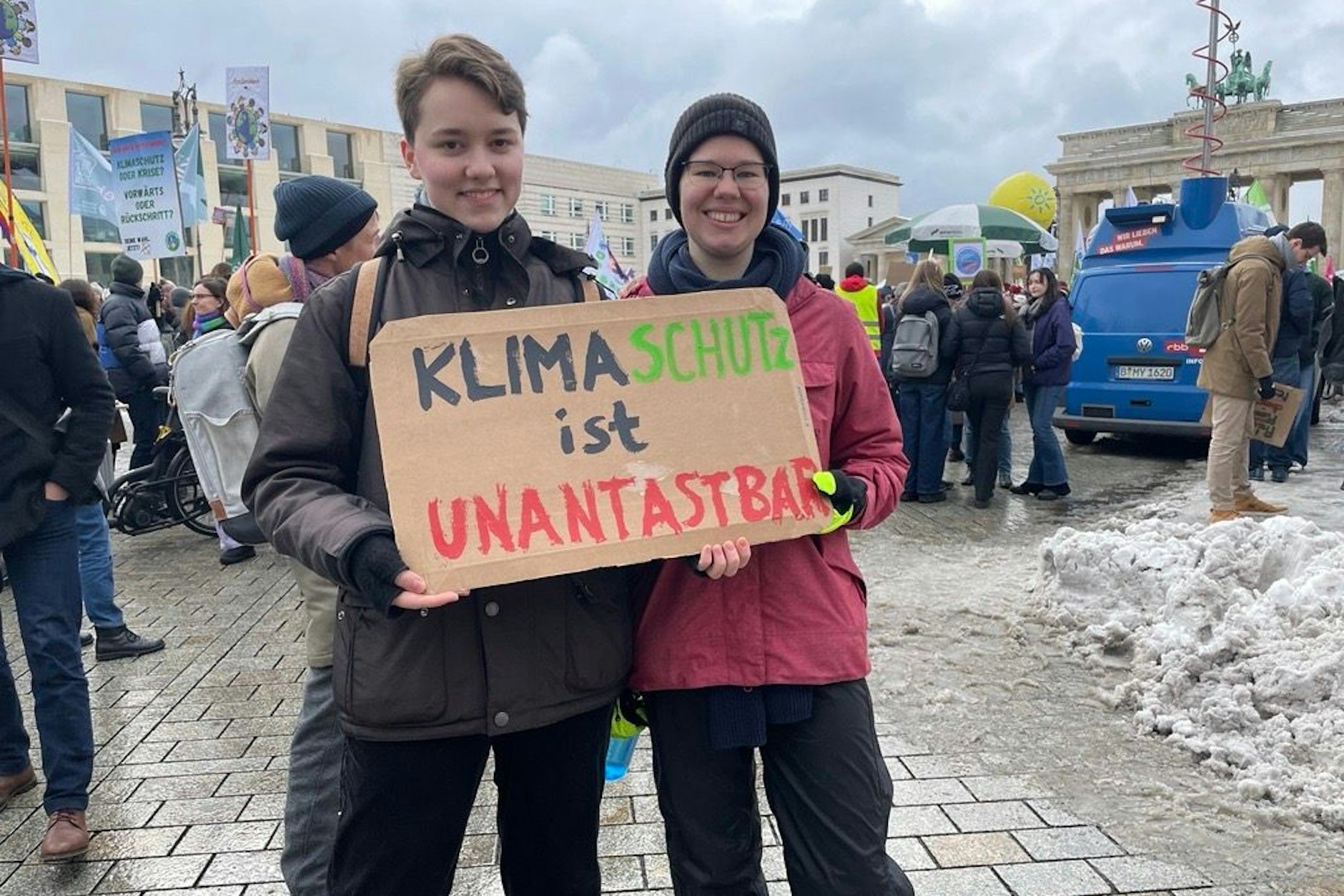 Lotti (l.) und Christine: Die beiden studieren technischen Umweltschutz an der TU Berlin.