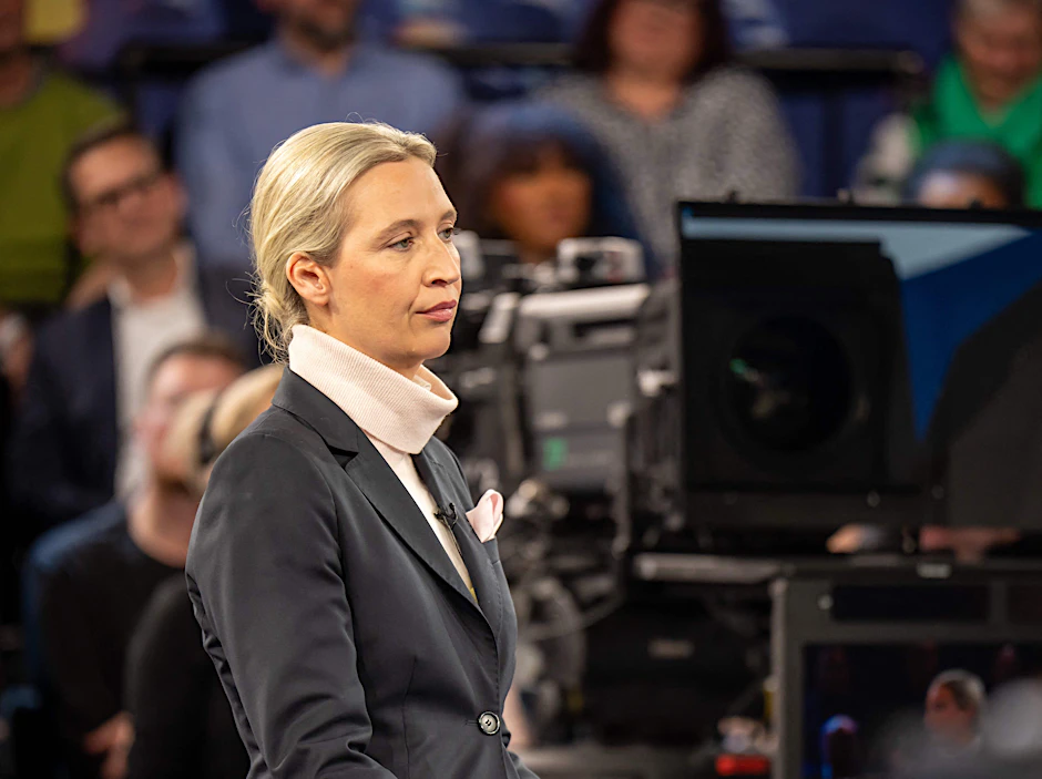 Alice Weidel war beim ZDF-Wahlkampf-Talk sichtlich genervt.