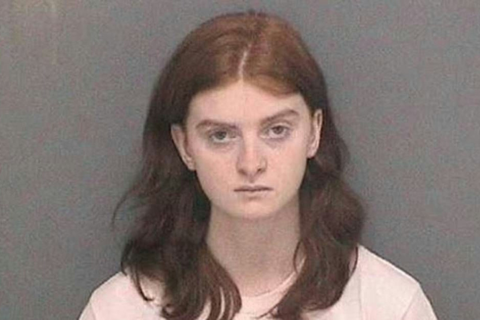 Trinity Shockley nach ihrer Verhaftung durch die Polizei.