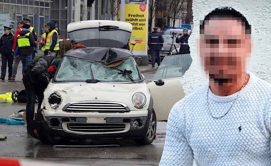 Farhad N. fuhr am Donnerstag mit einem Auto in eine Demonstration in München. Stand jetzt wurden 39 Menschen verletzt, manche kämpfen noch um ihr Leben.