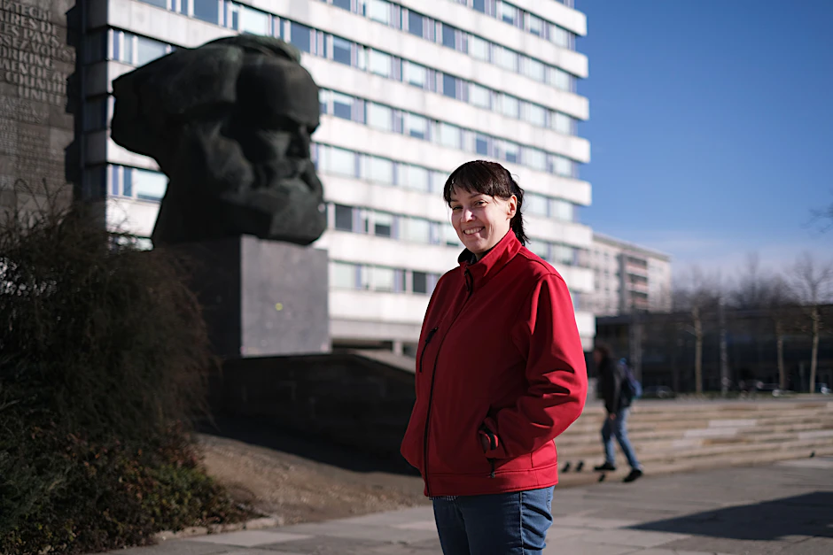 Nora Seitz, CDU-Politikerin und Fleischermeisterin in Chemnitz