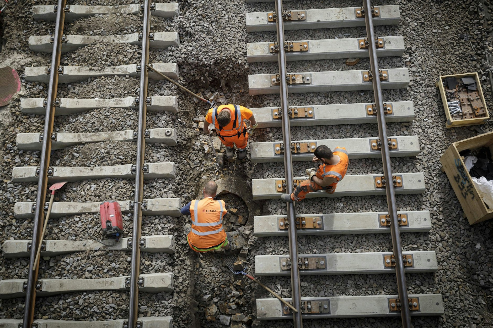 Am Berliner Hauptbahnhof wird im März gebaut.