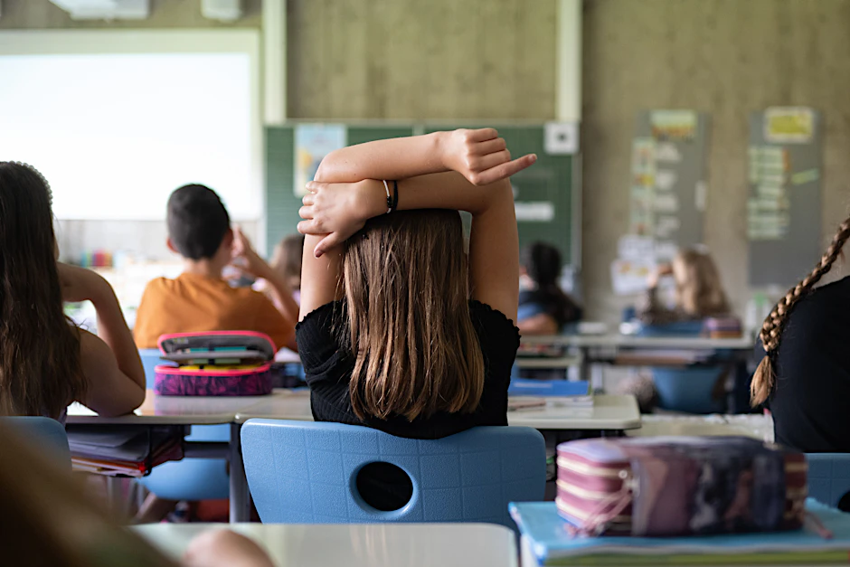Schüler während des Unterrichts