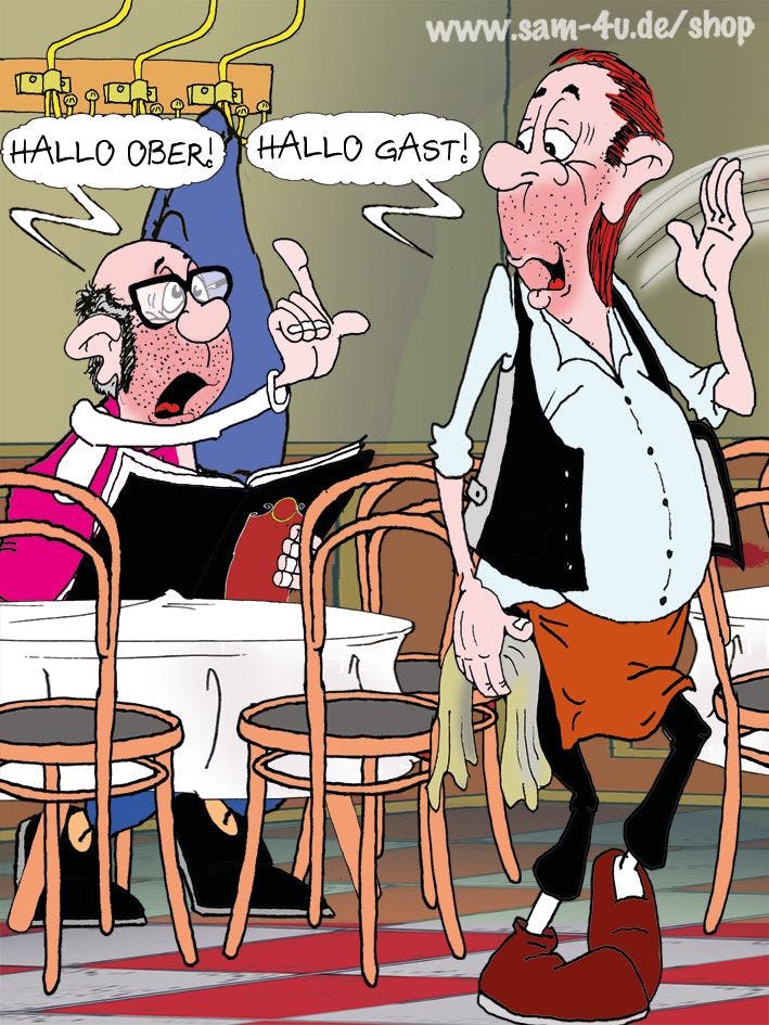 Auch heute bringt Sie unser Zeichner Sam Paff aus Berlin mit dem beliebten Cartoon des Tages zum Schmunzeln.