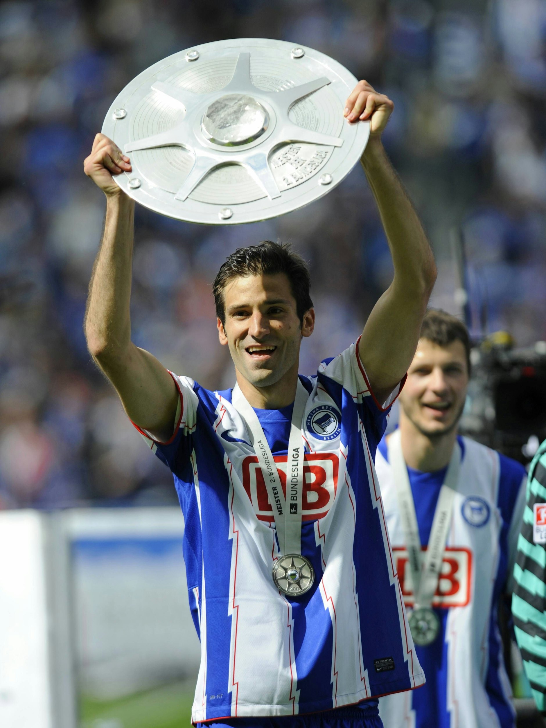 Verteidiger Andre Mijatovic feierte mit Hertha BSC 2011 den direkten Wiederaufstieg in die Bundesliga.