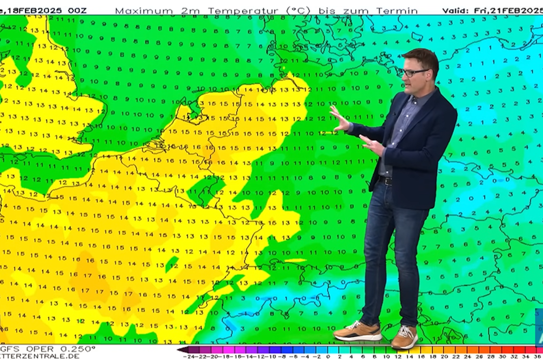 Das Wetter spielt verrückt. Nach zuletzt -20 Grad sollen nun binnen weniger Stunden fast +20 Grad erreicht werden, erklärt Meteorologe Dominik Jung.