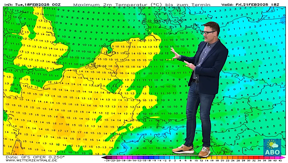 Das Wetter spielt verrückt. Nach zuletzt -20 Grad sollen nun binnen weniger Stunden fast +20 Grad erreicht werden, erklärt Meteorologe Dominik Jung. 